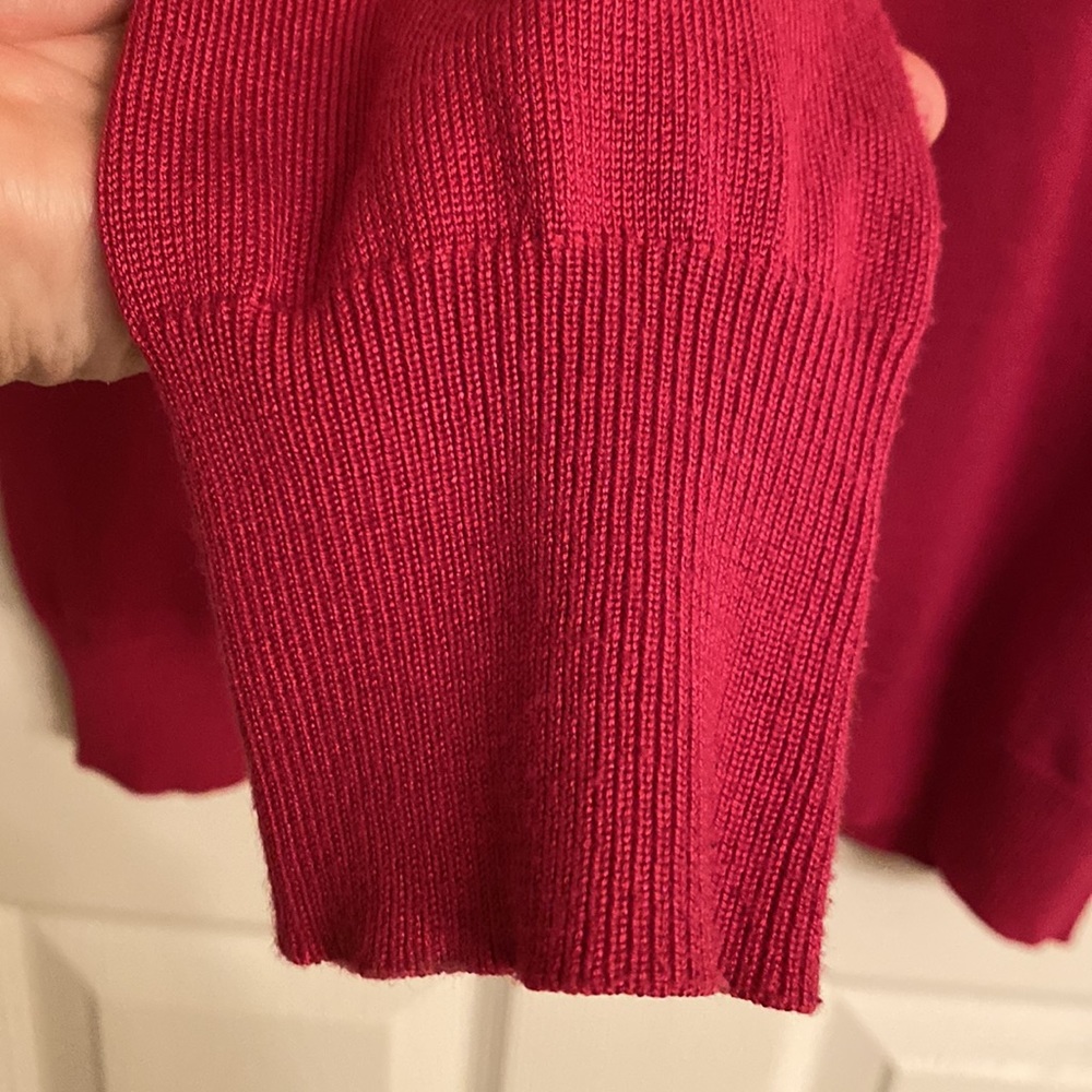 Anna Rose Pink Long Sleeve Lightwt Classic Cardigan Rayon-blend Sweater Medium - Picture 4 of 7